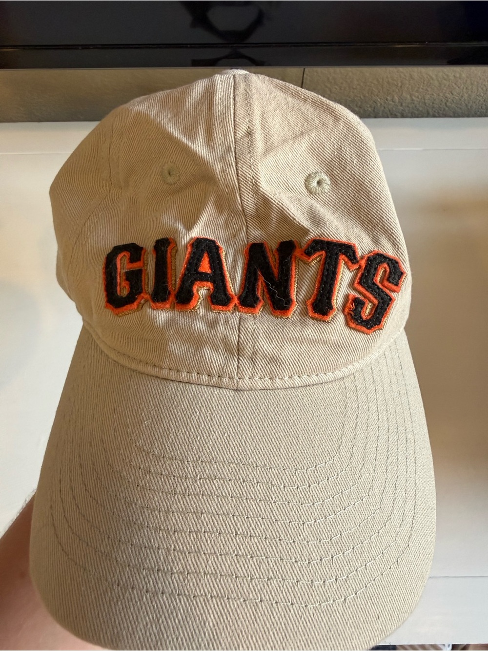 Giants Embroidered Khaki Baseball Cap - Unbranded